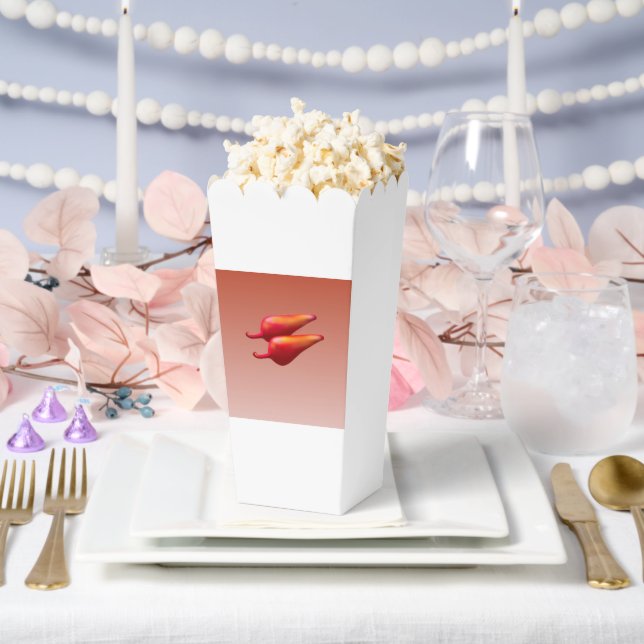 Red Chili Peppers popcorn boxes (Wedding)