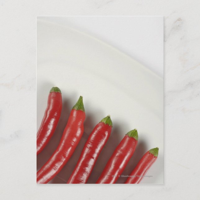 Red chili peppers postcard (Front)