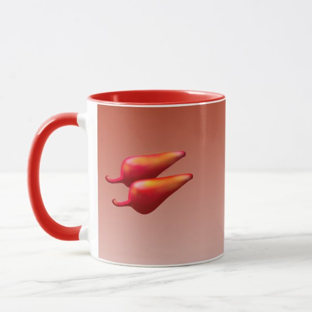 Red Chili Peppers red combo mug (Left)