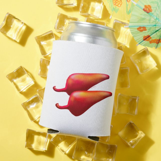 Red Chili Peppers white can cooler (In Situ Summer)