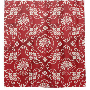 Red Chinese spiral flower background.
