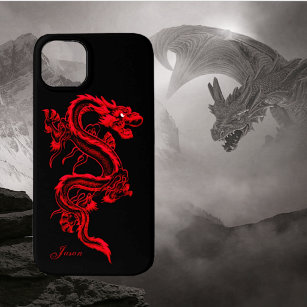 Red Chinese Style Dragon iPhone 13 Case