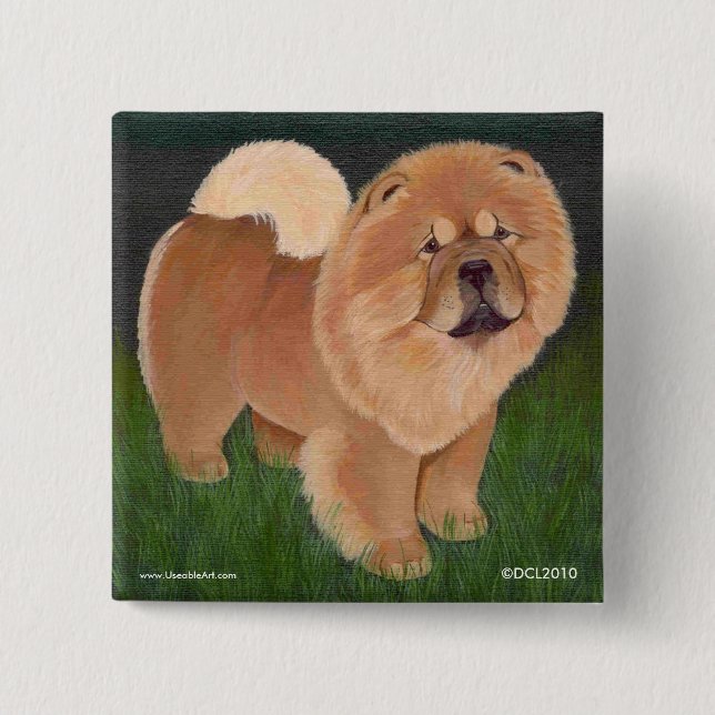 Red chow Button (Front)