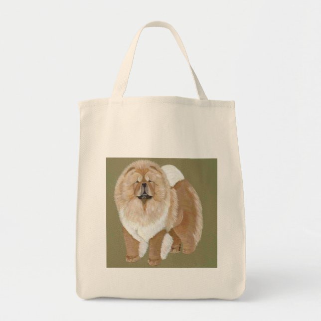 Red Chow standing Tote Bag (Front)