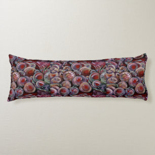 Red Christmas Balls Body Pillow