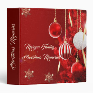 Red Christmas Balls,Christmas Tree Binder