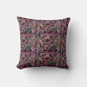 Red Christmas Balls Throw Pillow