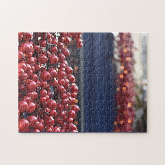 Red Christmas Berries, Kensington and Chelsea, UK Jigsaw Puzzle (Horizontal)