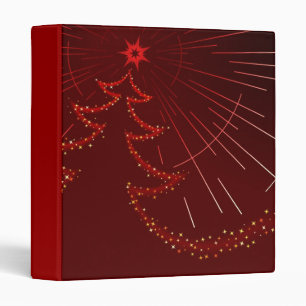 red christmas binder
