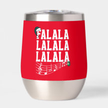 Red Christmas Carrol Themed Insulated Tumbler