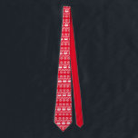 Red Christmas Crab Tie<br><div class="desc">This trendy crustacean themed Christmas tie includes a fun crab and snowflake pattern. Perfect for beach Christmas photos,  Christmas church services,  and ugly sweater parties.</div>