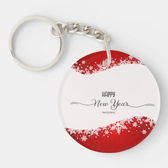 Red Christmas Decor Keychain (Front)