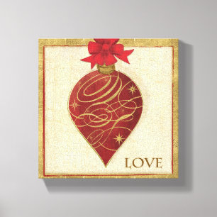 Red Christmas DŽcor Hope Canvas Print