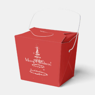 Red Christmas Favor Box