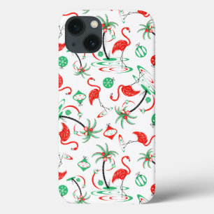 Red Christmas Flamingo Multi iPad case