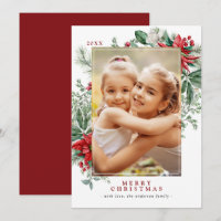 Red Christmas Flowers Poinsettia | Vertical Photo