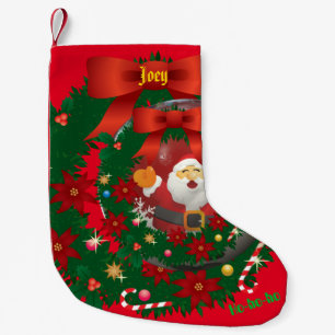 Red Christmas Holiday Santa Stocking