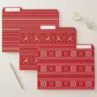 Red Christmas Holidays Festive Knitted Patterns