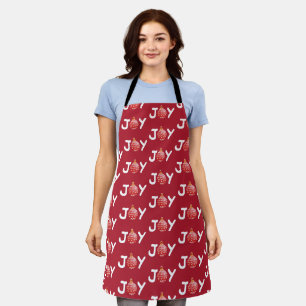Red Christmas Joy Apron