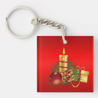 Red Christmas Keychain
