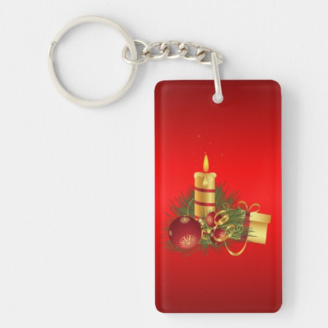 Red Christmas Keychain (Front)