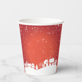 Red Christmas paper cup