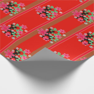 Red Christmas pattern, Christmas , Christmas deer Wrapping Paper
