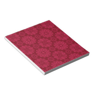 Red Christmas pattern Notepad