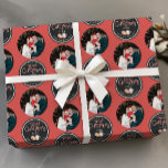 Red Christmas Photo Wrapping Paper with Message<br><div class="desc">Wrap your gifts in personalized holiday cheer with this festive red Christmas wrapping paper! Featuring a repeating design of your uploaded family photo alongside a “Merry Christmas” candy cane message, cookies, cocoa, and custom family name and year, it’s a heartfelt way to make your presents stand out. Perfect for wrapping...</div>