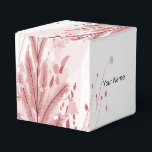 Red Christmas Pine Tree Snow Decoration Beautiful Favor Box<br><div class="desc">Red Christmas Pine Tree Snow Decoration Beautiful Favour Boxes. Unique,  beautiful,  stylish design. Easy to be personalized. Font style,  size and colours can be changed. Matching items available.</div>