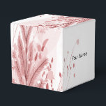 Red Christmas Pine Tree Snow Decoration Beautiful Favor Box<br><div class="desc">Red Christmas Pine Tree Snow Decoration Beautiful Favour Boxes. Unique,  beautiful,  stylish design. Easy to be personalized. Font style,  size and colours can be changed. Matching items available.</div>