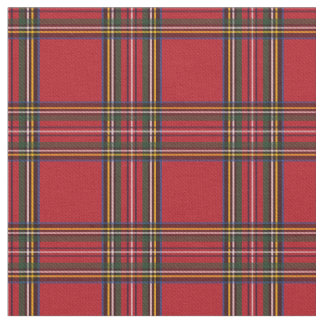 Red Christmas plaid fabric
