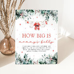 Red Christmas Santa Baby How Big Is Mommy's Belly  Pedestal Sign<br><div class="desc">The Red Christmas Santa Baby How Big Is Mommy's Belly Game Sign brings festive fun to your holiday-themed baby shower! With a cheerful red design and Santa-inspired details, this game sign invites guests to guess the size of Mommy’s belly, adding a playful, lighthearted activity to the celebration. It’s a perfect...</div>