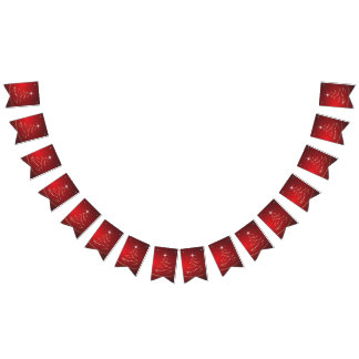 red christmas tree christmas bunting flags