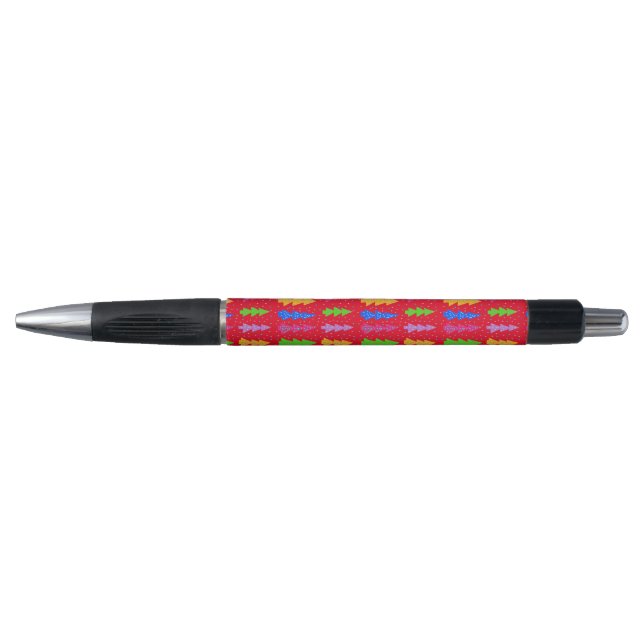 Red Christmas Tree Pop Art   Pen (Front)