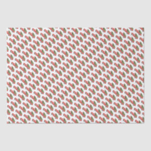 Red Christmas Truck Farm Fresh Trees Tissue Paper