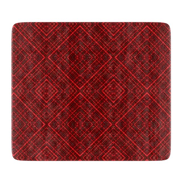 red chritmas  cutting board (Front)