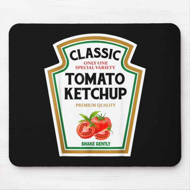 Red Chup Diy Halloween Costume Matching Group Mouse Pad (Front)