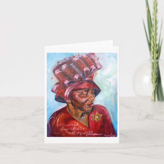 Red Church Hat Card (Front)