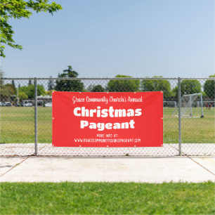 Red Church Personalized Banner