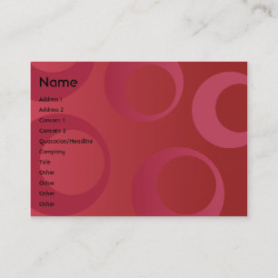 Red Circles - Chubby Business Card