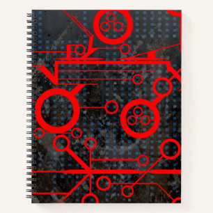 Red Circuit Notebook