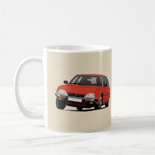 Red Citroen CX GTi - two images Coffee Mug