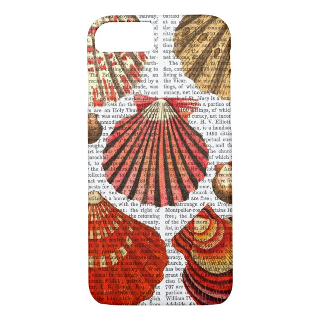 Red Clam Shells Case-Mate iPhone Case (Back)