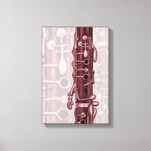 Red Clarinet Canvas Print