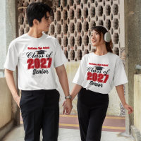 Red Class of 2027 Senior Custom High School