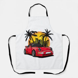 Red Classic Carrera in City Sunset Apron
