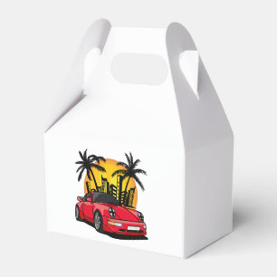 Red Classic Carrera in City Sunset Favor Box