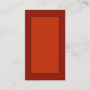 Red Classic Customizable Business Cards
