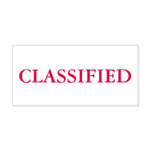 Red Classified Self-inking Stamp